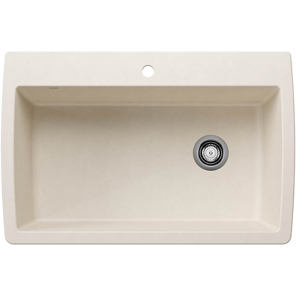Diamond SILGRANIT 33.5" Super Single Dual Mount Kitchen Sink - Volcano Gray