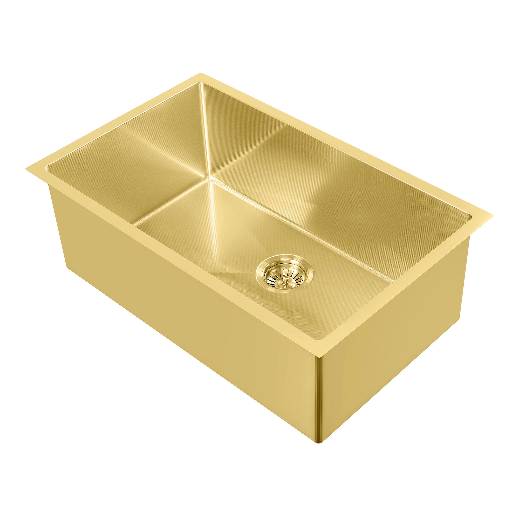 Noah Plus 16 gauge Single Bowl Linen Textured Dual-Mount Sink Set