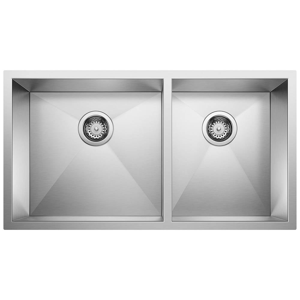 Precision R10 33" 60/40 Double Bowl Undermount Stainless Steel Kitchen Sink
