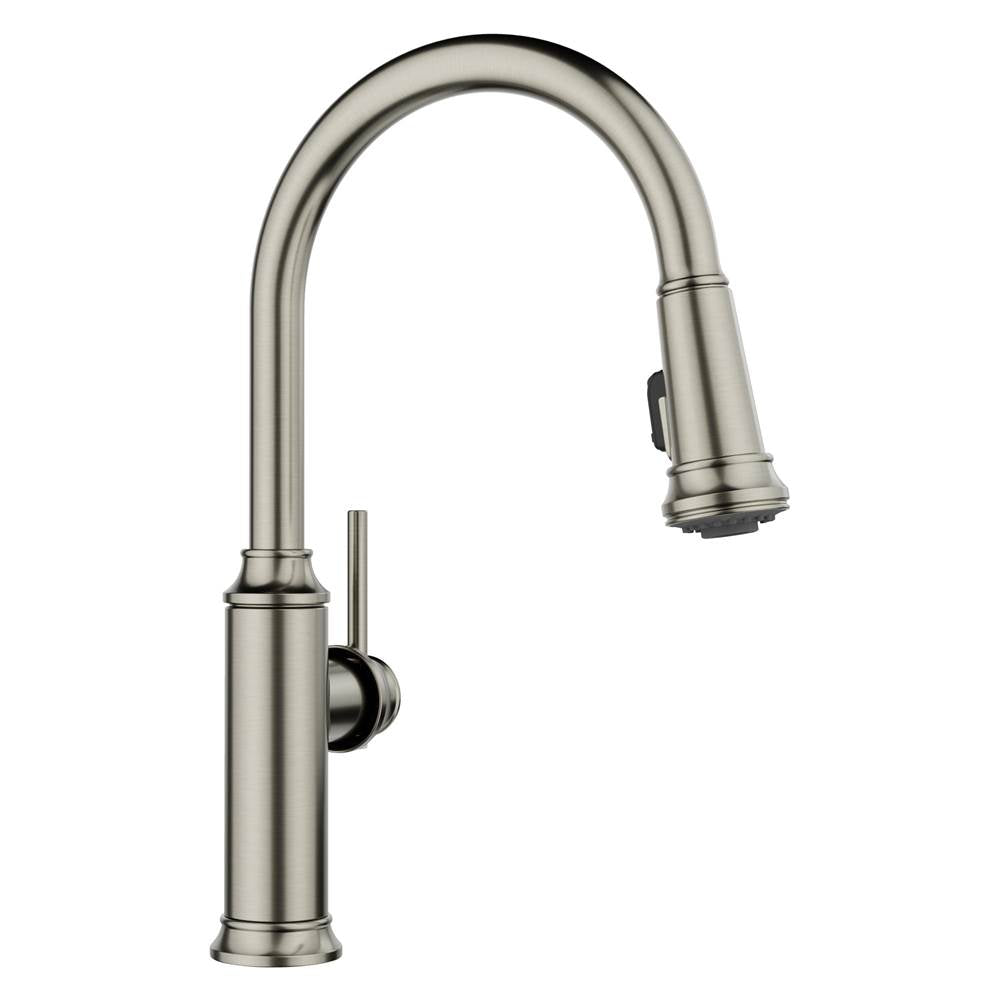 Empressa Bridge Pull-Down 1.5 GPM - Satin Platinum