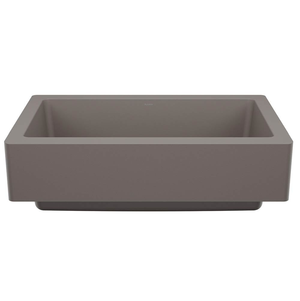 Vintera SILGRANIT 30" Single Bowl Apron-Front Farmhouse Sink - Volcano Gray