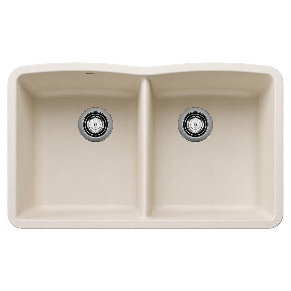 Diamond SILGRANIT 32" 50/50 Double Bowl Undermount Kitchen Sink - Volcano Gray