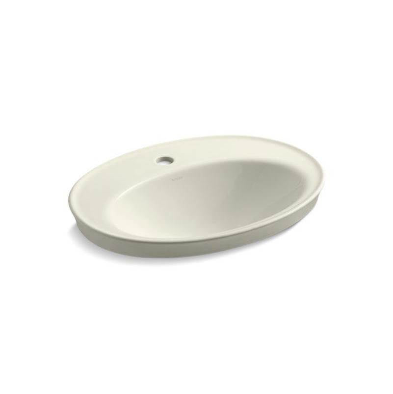 Serif  22-1/4" oval drop-in bathroom sink