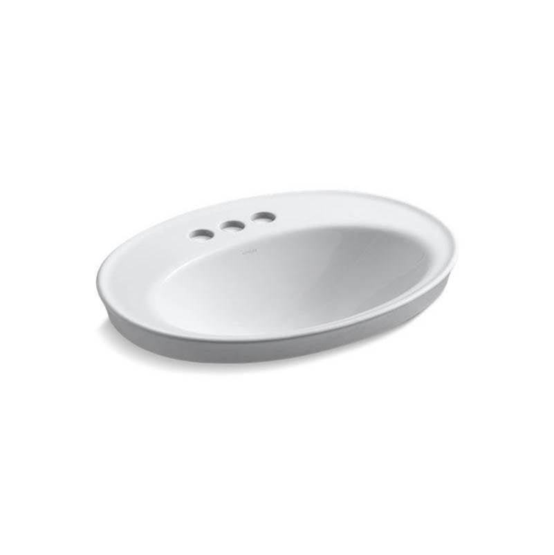Serif  22-1/4" oval drop-in bathroom sink
