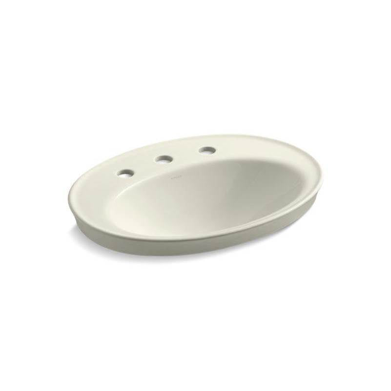 Serif  22-1/4" oval drop-in bathroom sink