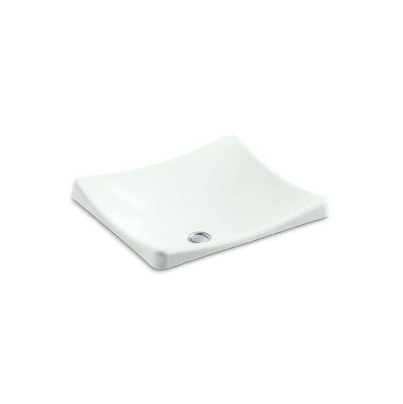 DemiLav  18-1/4" rectangular vessel bathroom sink, no overflow