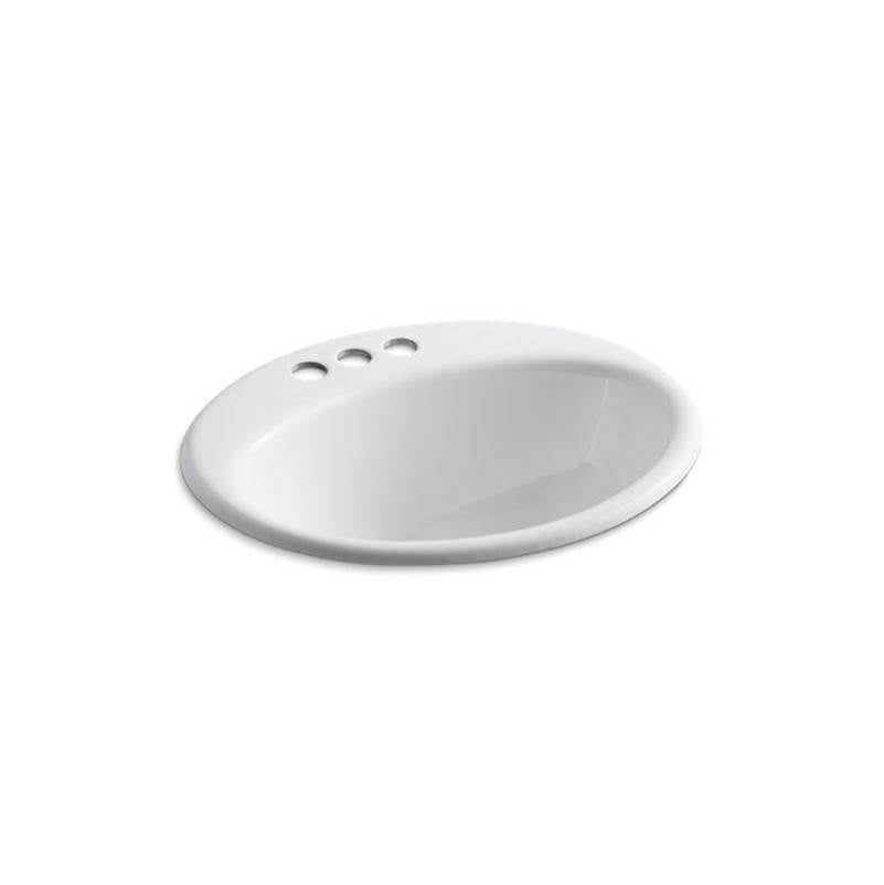 Farmington  19-1/4" oval drop-in bathroom sink