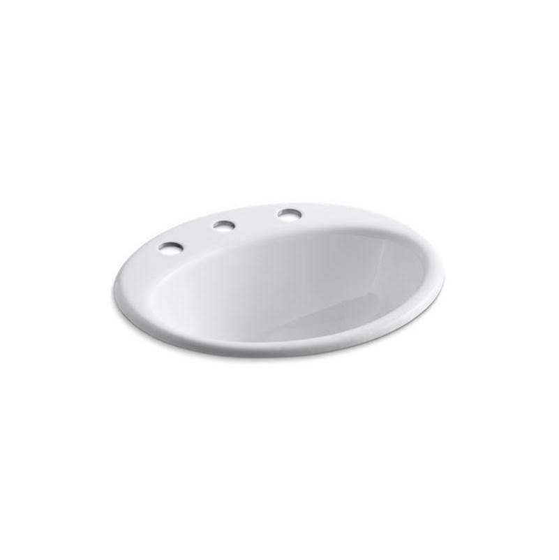 Farmington  19-1/4" oval drop-in bathroom sink