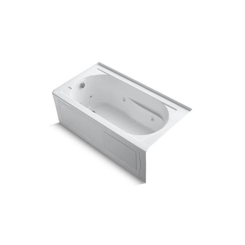 Devonshire  60" x 32" alcove heated whirlpool bath, left drain