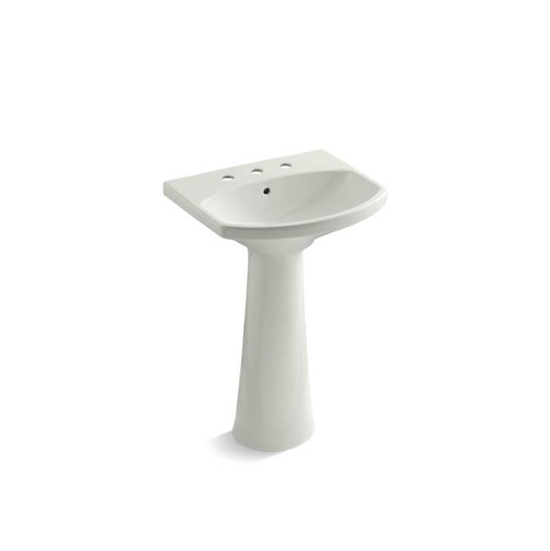 22-3/4" rectangular pedestal bathroom sink