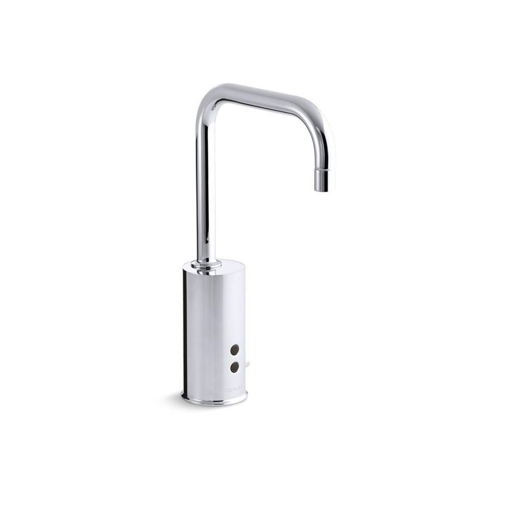 Gooseneck Touchless single-hole lavatory faucet with Insight sensor technology and temperature mixer, HES-powered, less drain, 0.35 gpm