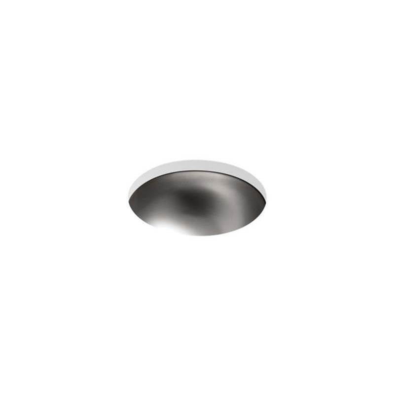 Bolero  13-3/4" round drop-in/undermount bathroom sink, no overflow