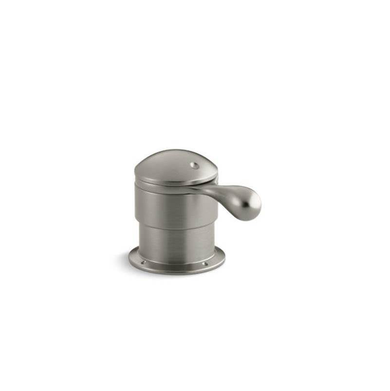 Deck-mount trim for transfer valve/vacuum breaker with lever handle, valve not included