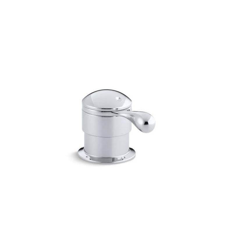 Deck-mount trim for transfer valve/vacuum breaker with lever handle, valve not included