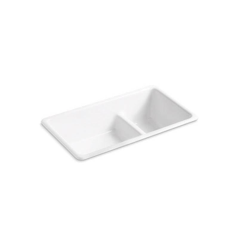 Iron/Tones  Smart Divide  33" top-/undermount double-bowl kitchen sink