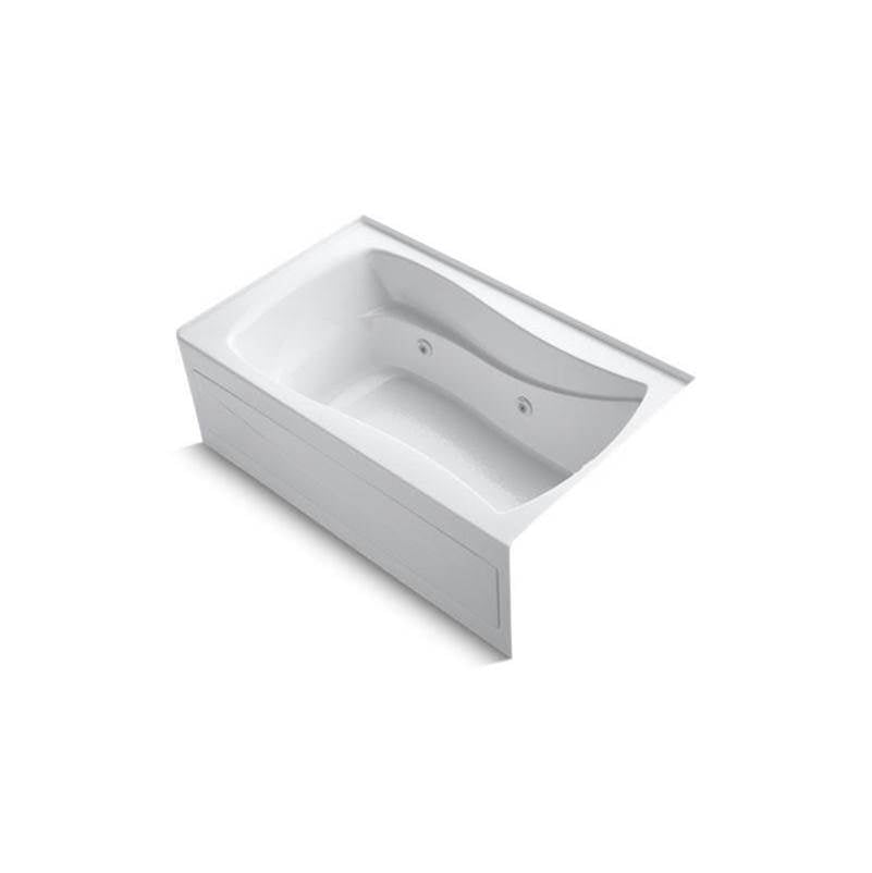 Mariposa  60" x 36" alcove whirlpool, right drain and adjustable jets