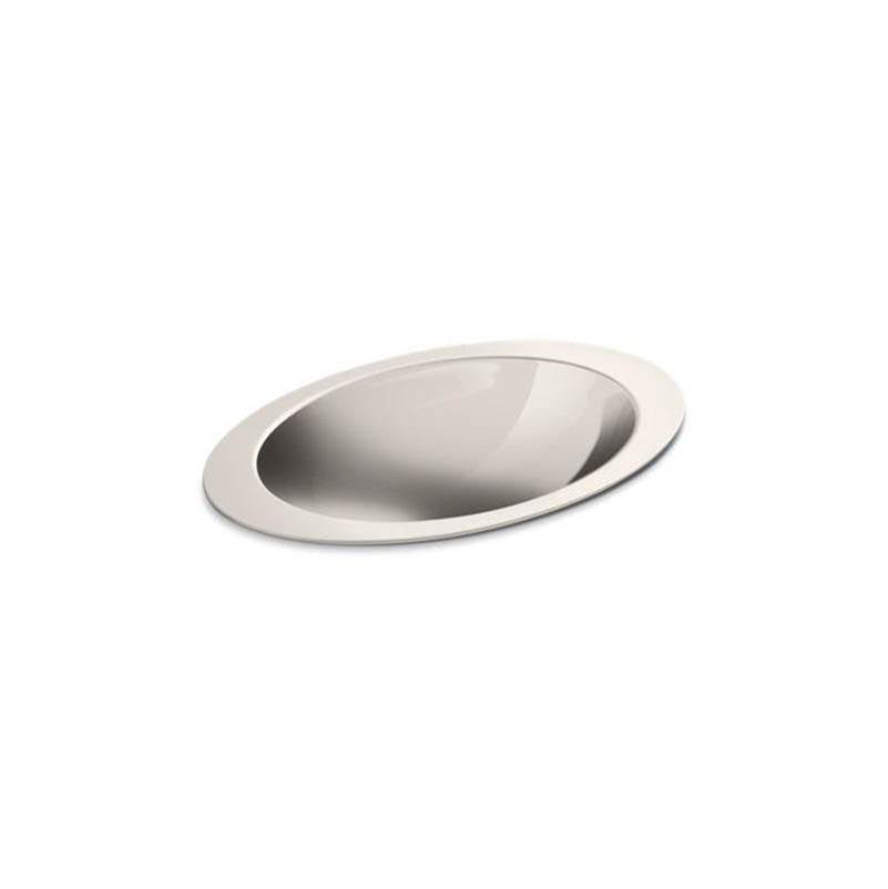 Rhythm  23-1/4" oval drop-in bathroom sink, no overflow
