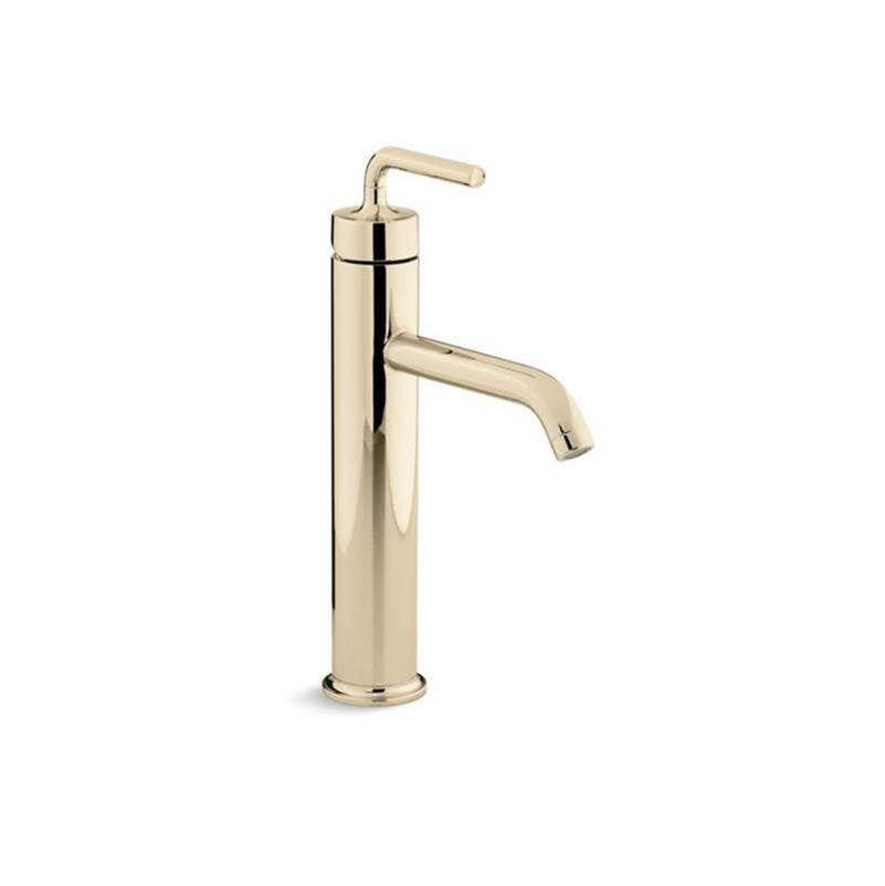 Purist  Tall single-handle bathroom sink faucet with Lever handle, 1.2 gpm
