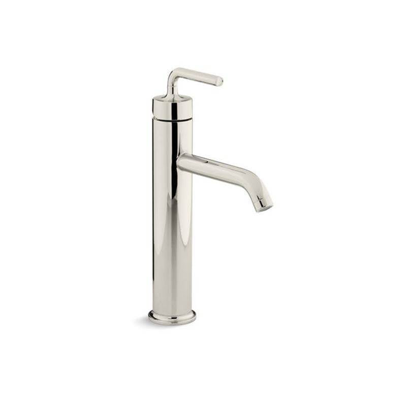 Purist  Tall single-handle bathroom sink faucet with Lever handle, 1.2 gpm