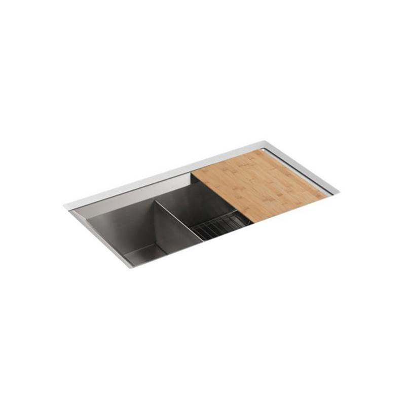 Poise  33" undermount double-bowl kitchen sink