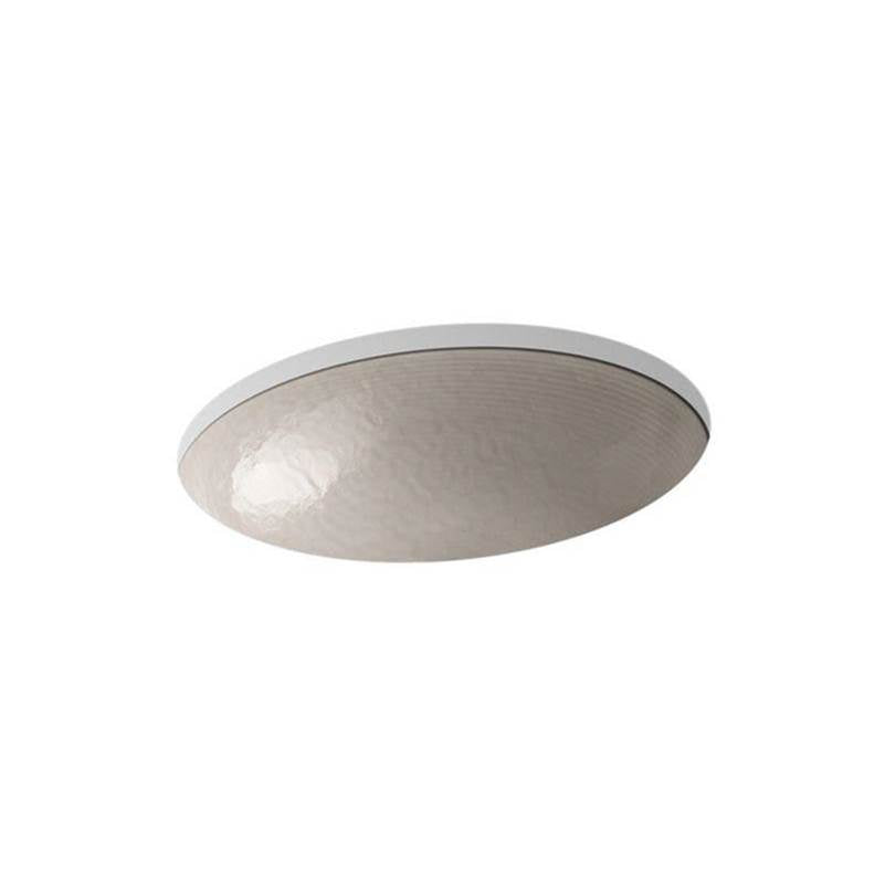 Whist  19" oval wall-mount/undermount bathroom sink, no overflow