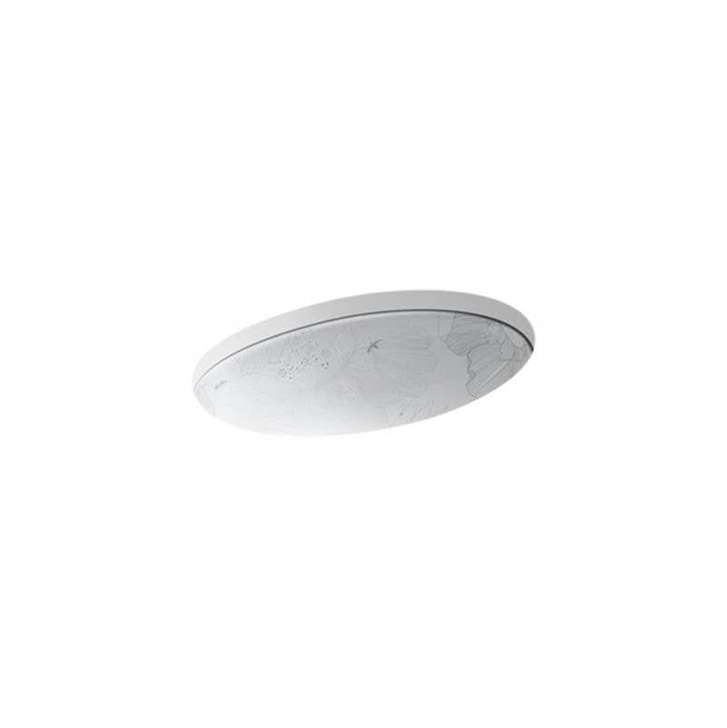 Empress Bouquet Vintage  24" oval undermount bathroom sink