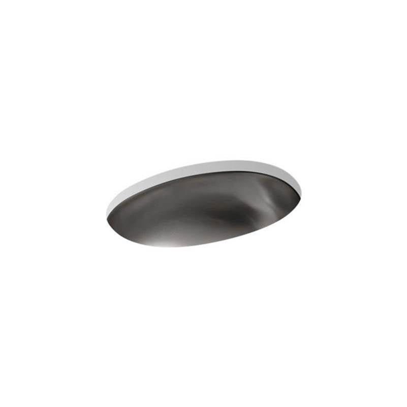 Bolero  16-3/4" oval drop-in/undermount bathroom sink, no overflow