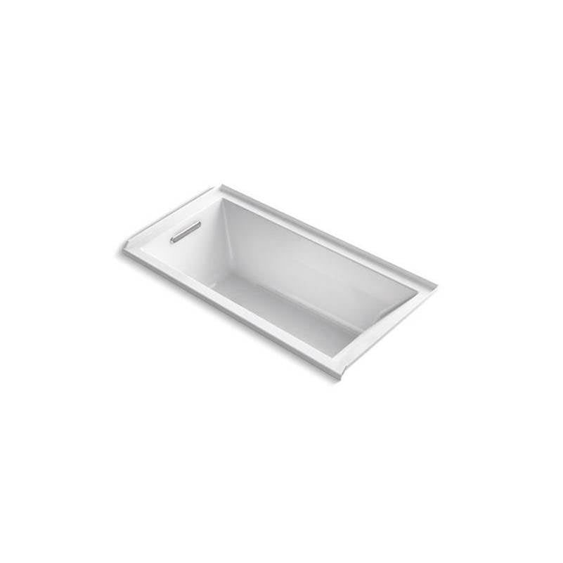 Underscore  60" x 30" drop-in/alcove heated whirlpool bath, left drain