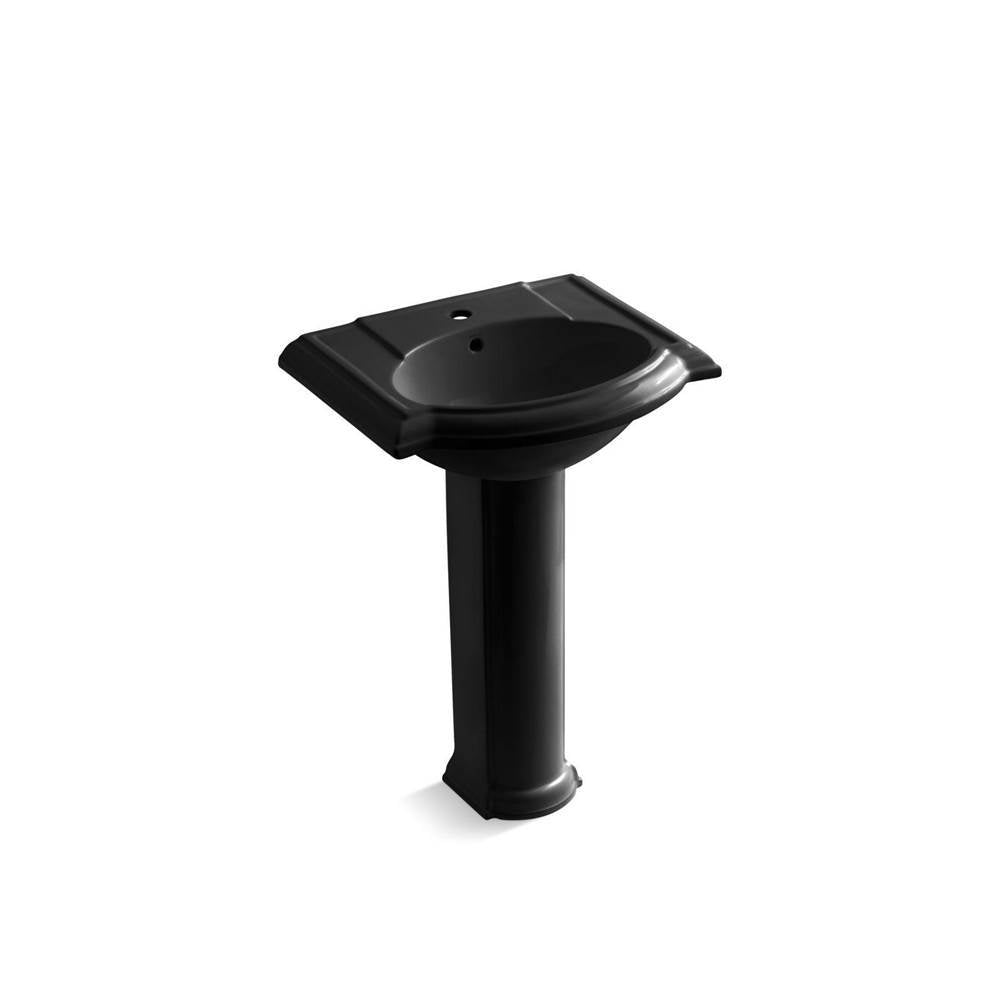 24-1/4" rectangular pedestal bathroom sink