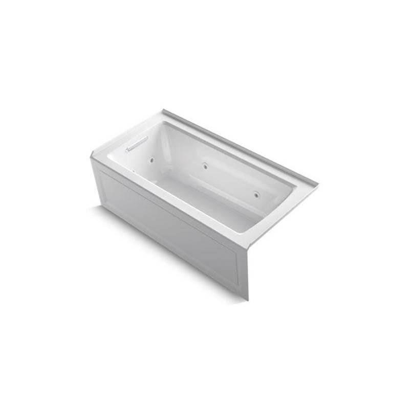 Archer  60" x 30" alcove heated whirlpool bath, left drain