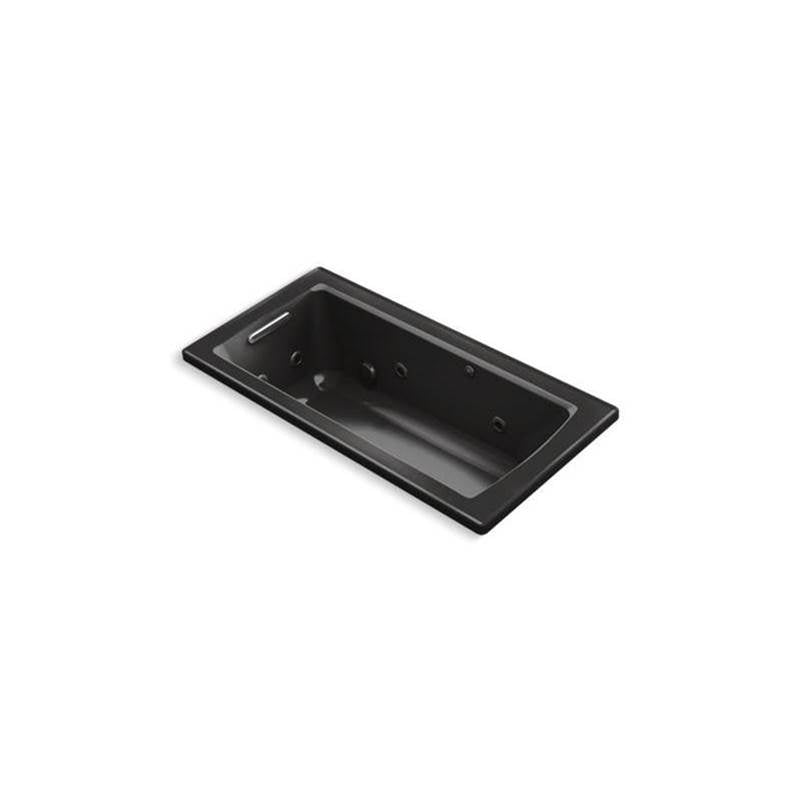 Archer  60" x 30" drop-in whirlpool bath with heat and Comfort Depth  design
