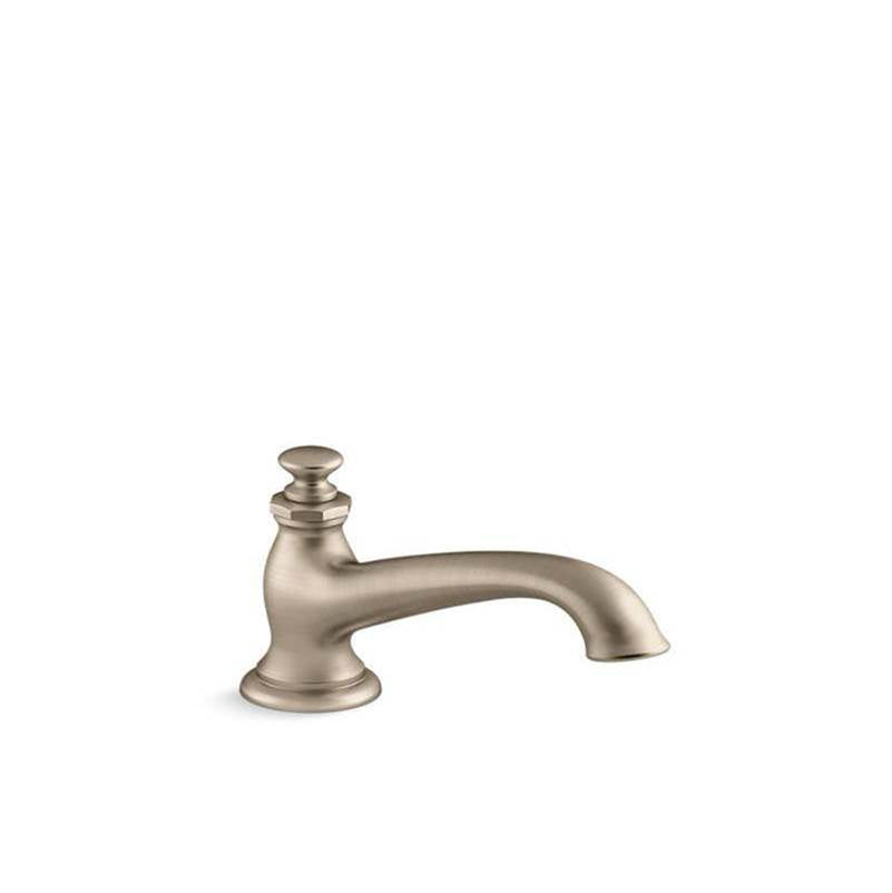 Artifacts  Deck-mount bath spout with flare design