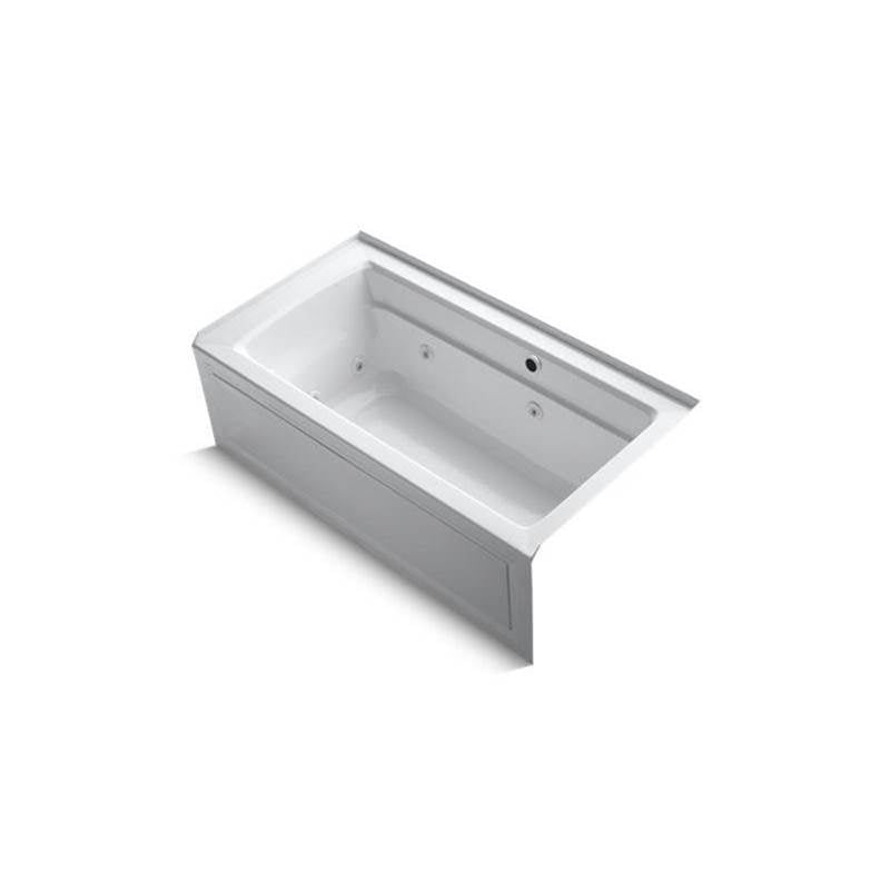 Archer  60" x 32" alcove whirlpool bath with Bask  heated surface, right drain