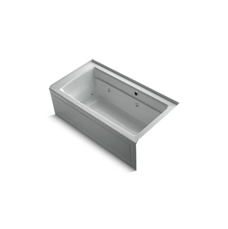 Archer  60" x 32" alcove whirlpool bath with Bask  heated surface, right drain
