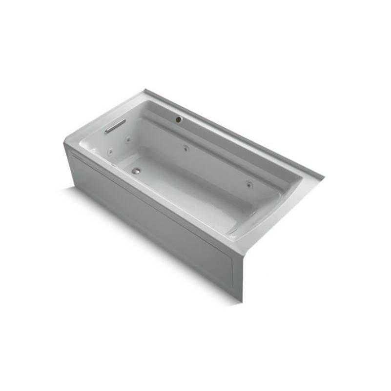 Archer  72" x 36" alcove whirlpool bath with Bask  heated surface, left drain