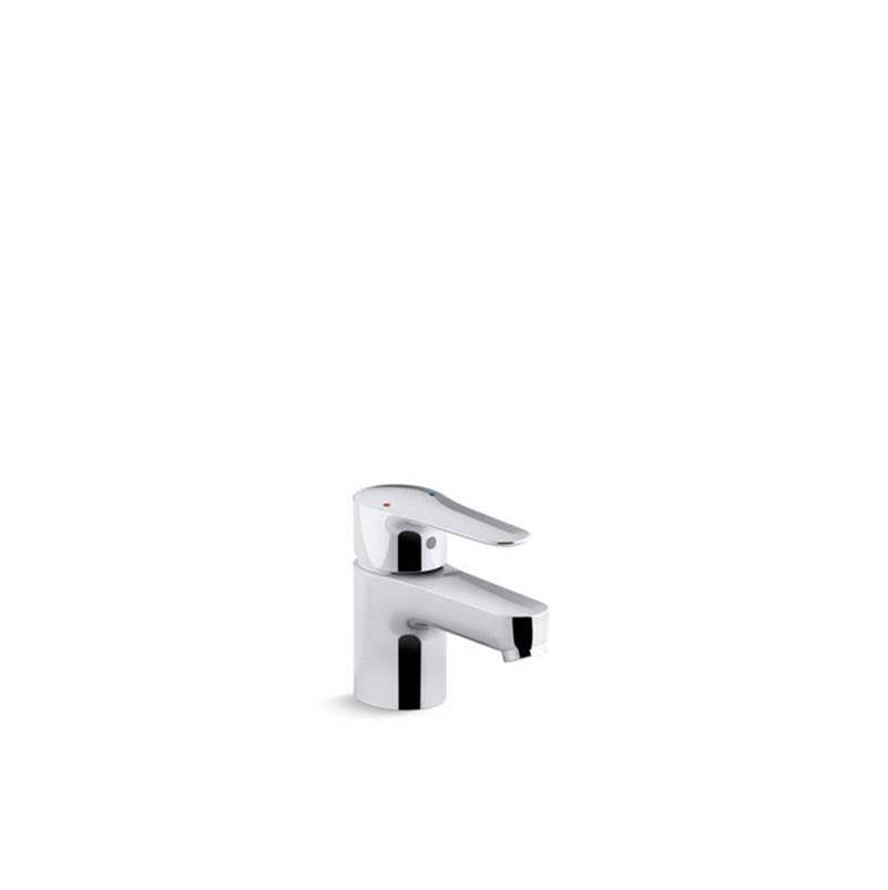 July  Centerset commercial lavatory faucet with ground joints, grid drain, 0.5 gpm spray and 3-1/4" lever handle