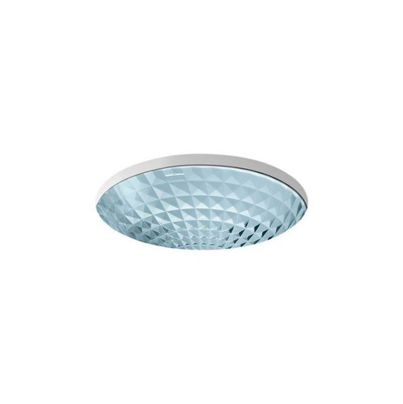 Kallos  16" round undermount bathroom sink, no overflow