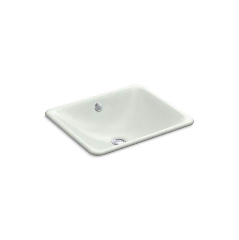 Iron Plains  18-1/2" rectangular drop-in/undermount bathroom sink