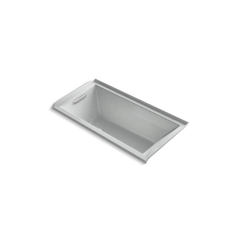 Underscore  60" x 30" alcove Heated BubbleMassage air bath with Bask , left drain