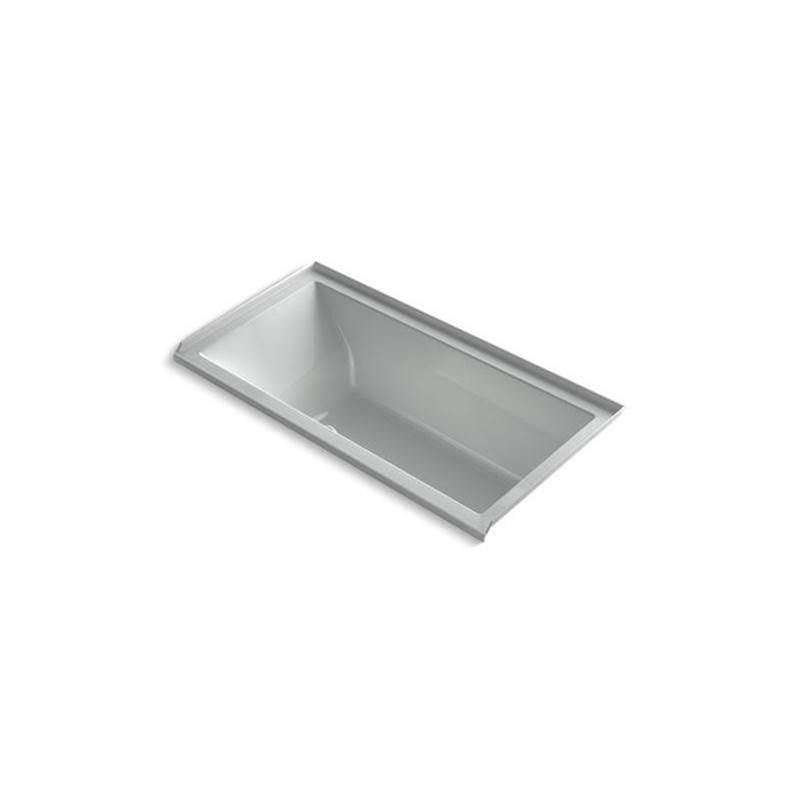 Underscore  60" x 30" alcove Heated BubbleMassage air bath with Bask , right drain