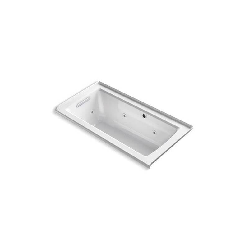 Archer  60" x 30" alcove whirlpool bath with Bask  heated surface, left drain