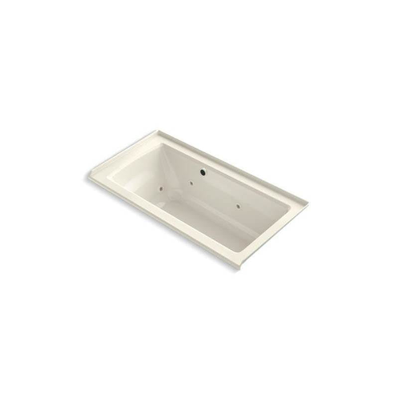 Archer  60" x 30" alcove whirlpool bath with Bask  heated surface, right drain