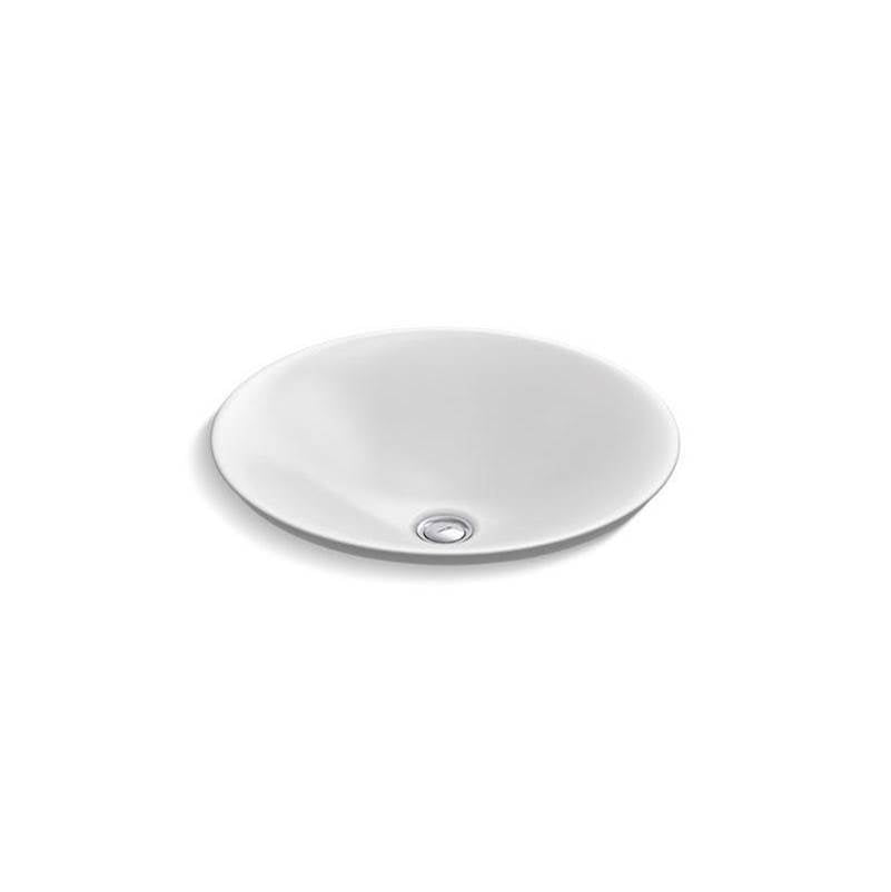 Carillon  17-3/4" round drop-in bathroom sink, no overflow