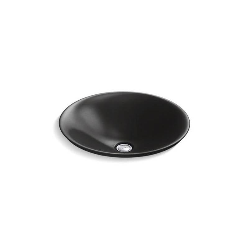 Carillon  17-3/4" round drop-in bathroom sink, no overflow