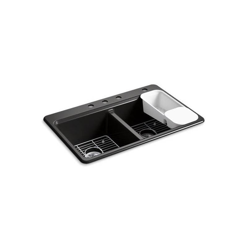 Riverby  33" top-mount double-bowl workstation kitchen sink