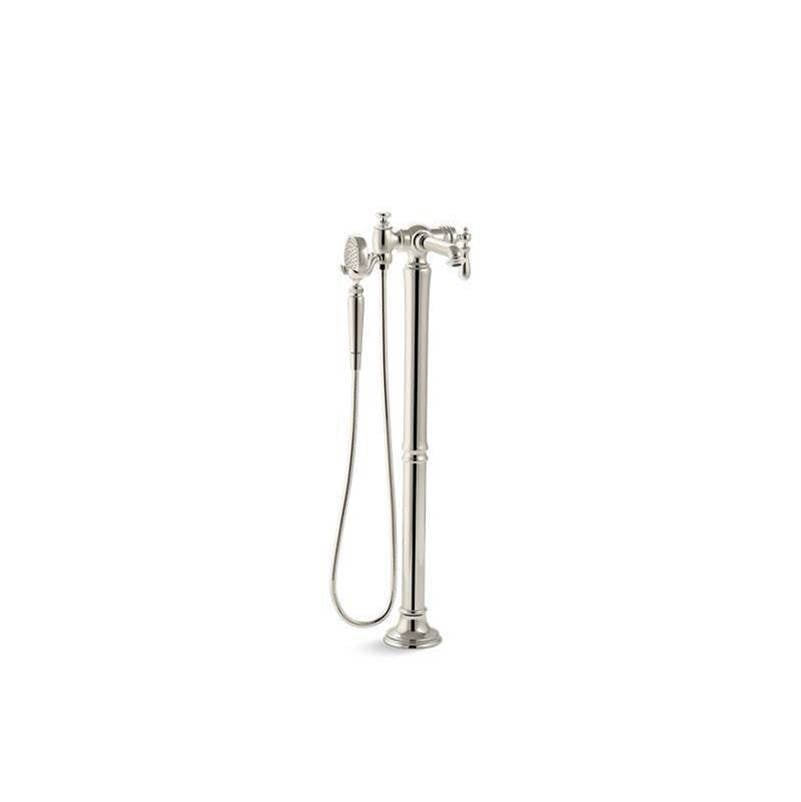 Artifacts  Floor-mount bath filler trim with handshower