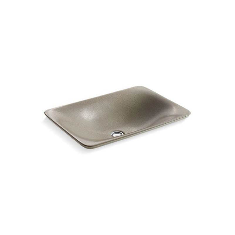 Shagreen Carillon  21-1/4" rectangular drop-in bathroom sink, no overflow