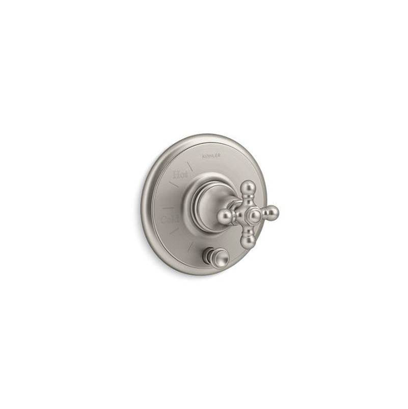 Artifacts  Rite-Temp  valve trim with push-button diverter and cross handle
