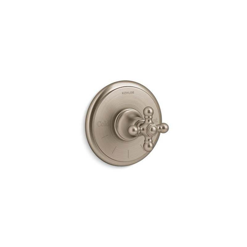 Artifacts  MasterShower  temperature control valve trim with cross handle
