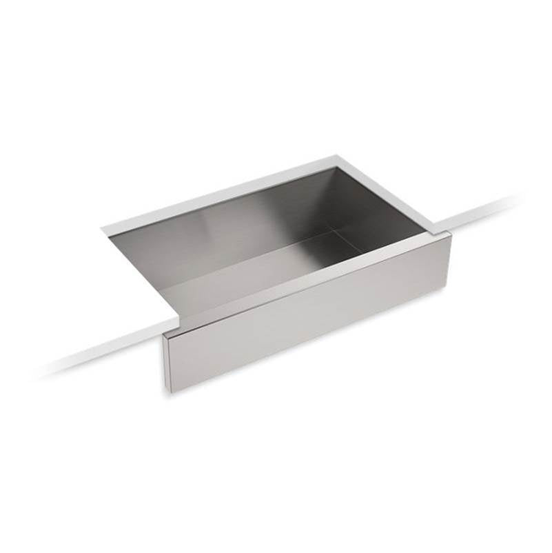 34" undermount single-bowl farmhouse kitchen sink